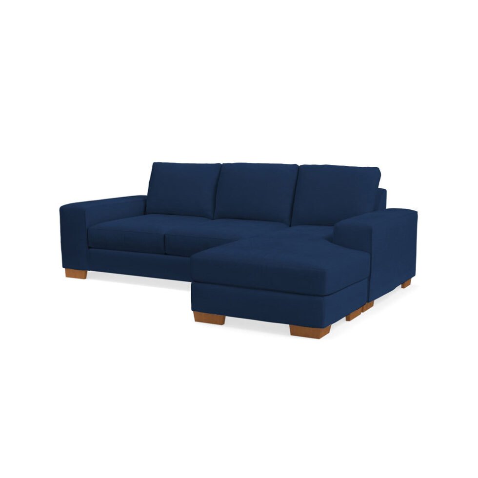 Melrose 3-Seater Chaise Velvet Sofa Star Home Furniture