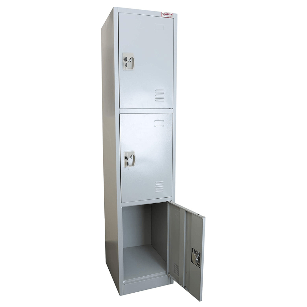 3-Door Steel Locker Cabinet Star Home Furniture