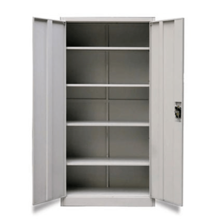 Abbott 2-Door Steel Cabinet Shelves Star Home Furniture