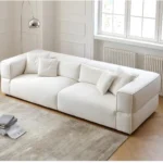 Carson 2-Seater Boucle Sofa - White