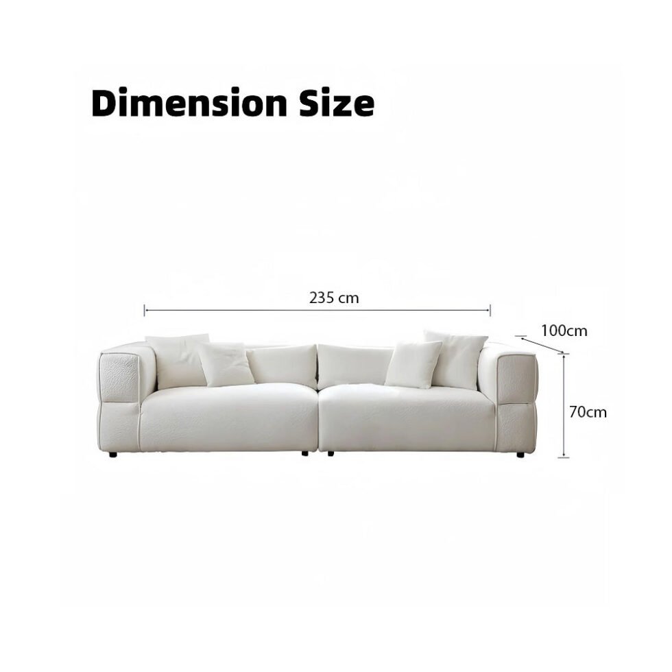 Carson 2-Seater Boucle Sofa - White Star Home Furniture