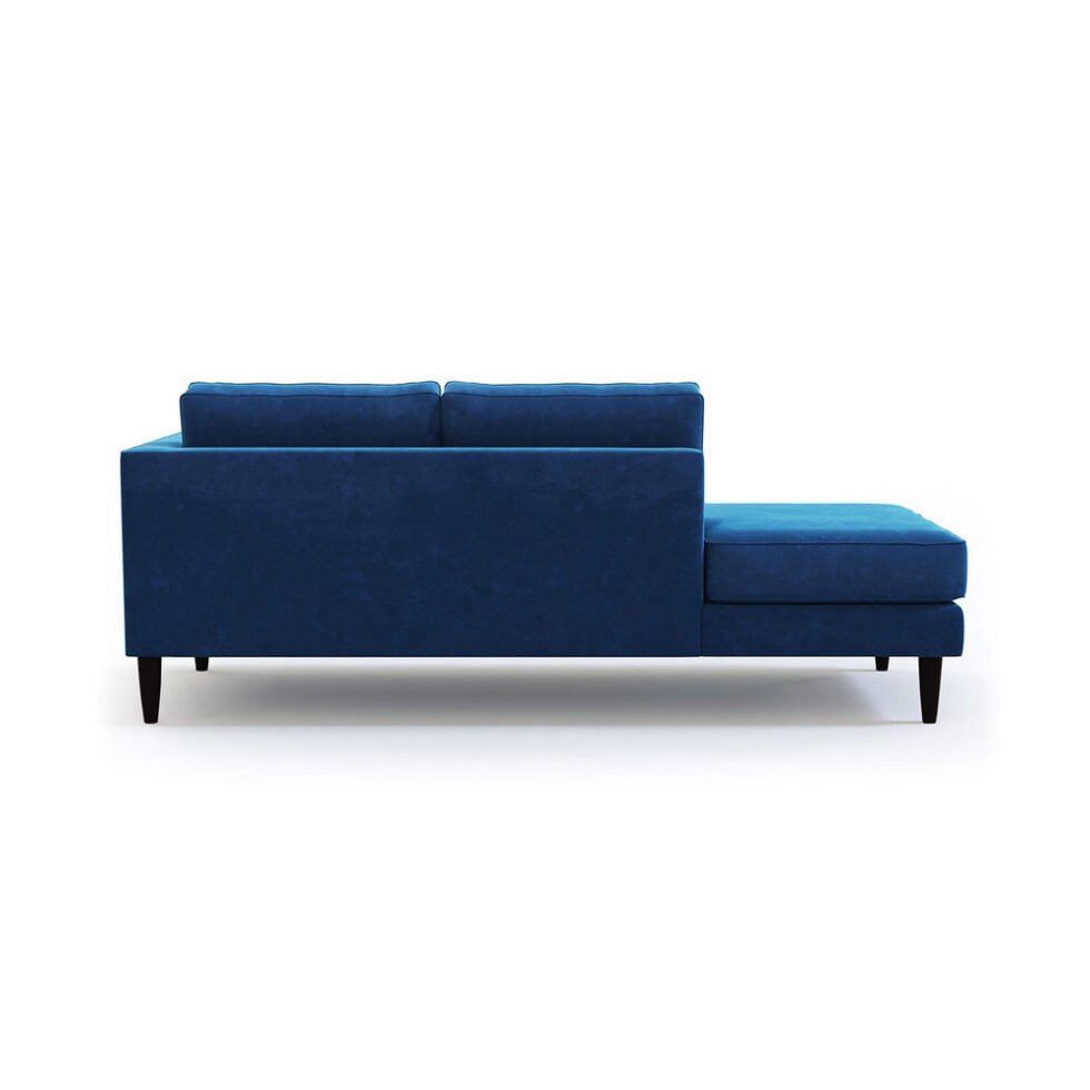 Catalina 2-Seater Velvet Chaise Lounger Sofa Star Home Furniture