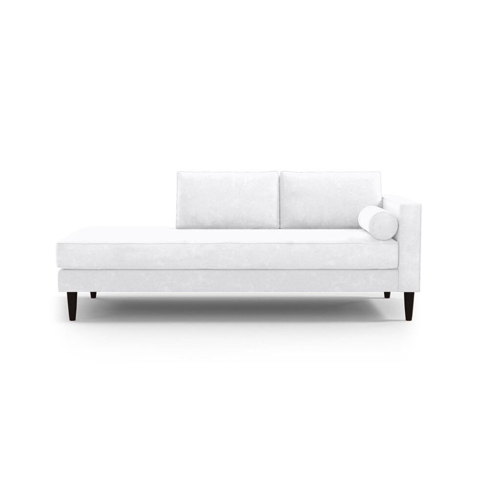 Catalina 2-Seater Velvet Chaise Lounger Sofa Star Home Furniture