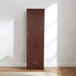 Cloverdale 1-Door Wooden Wardrobe - Oak