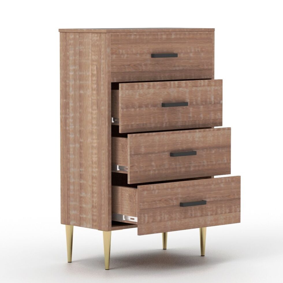 Farai 4-Drawers Wooden Chest of Drawer Star Home Furniture