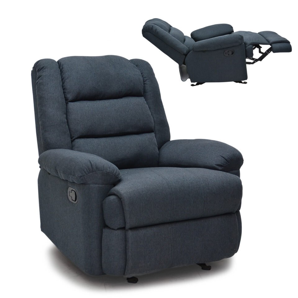 Hayden Manual Recliner Fabric Sofa Star Home Furniture