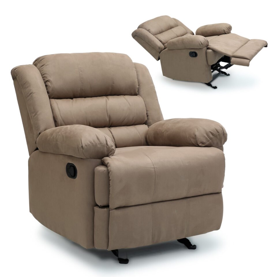 Hayden Manual Recliner Fabric Sofa Star Home Furniture