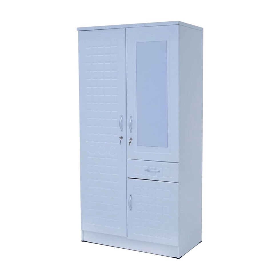 Larvik 2-Door Wooden Wardrobe - White Star Home Furniture