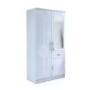 Mariposa 2-Door Wooden Wardrobe - White Star Home Furniture