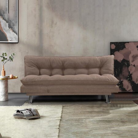 Nuray 3-Seater Velvet Sofa Cum Bed Star Home Furniture