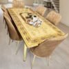 Tameka 7-Pieces Dining Table - Light Golden Star Home Furniture