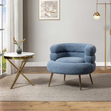 Accent Barrel 1-Seater Boucle Armchair Star Home Furniture