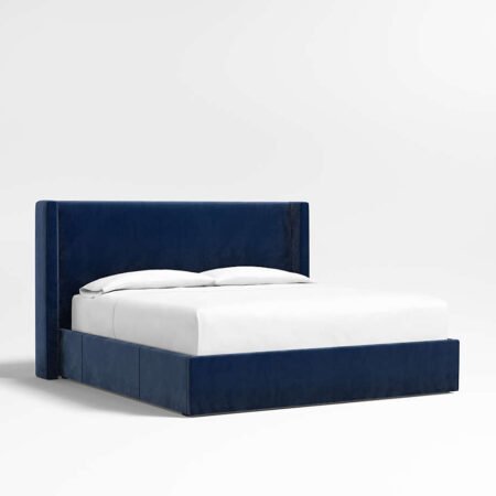 Arden Upholstered Velvet Bed - Star Home Furniture