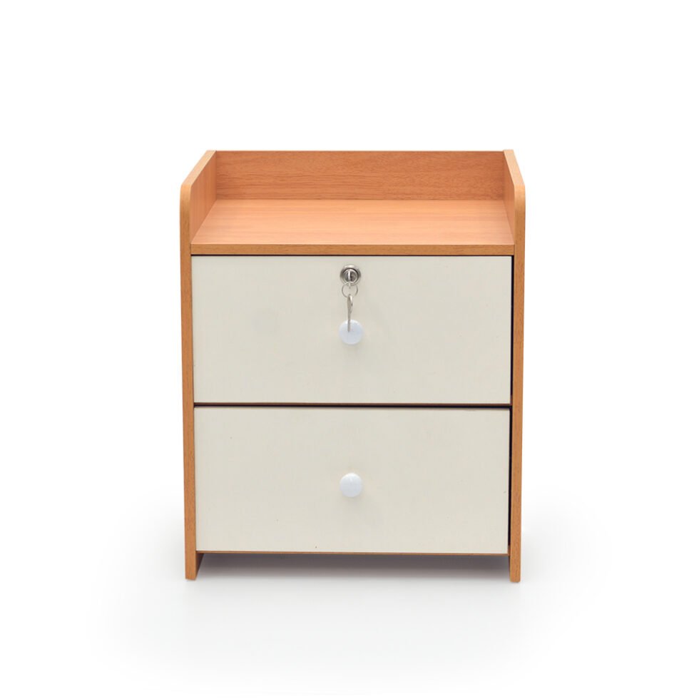 Bedside Table Mini Storage Oak White - 601 - Star Home Furniture