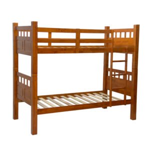 Double Decker 90x190 Solid Wood Bunk Bed Dirty Oak - 8090 - Star Home Furniture