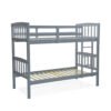 Double Decker 90x190 Solid wood Bunk Bed Grey - 5005