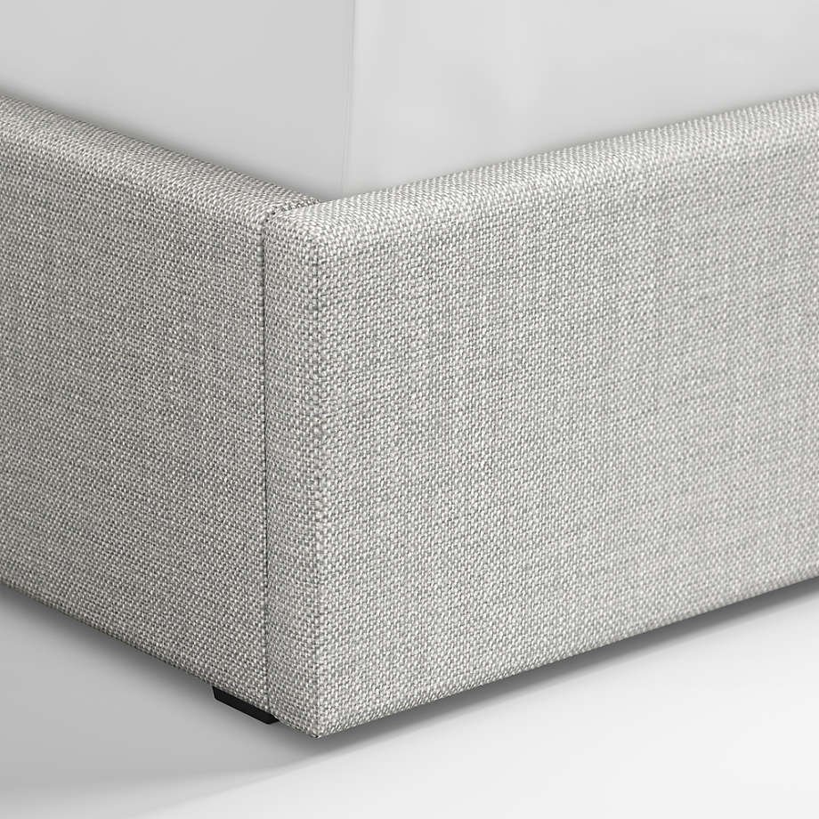 Lafayette Upholstered Linen Bed - Mist Grey - Star Home Furniture