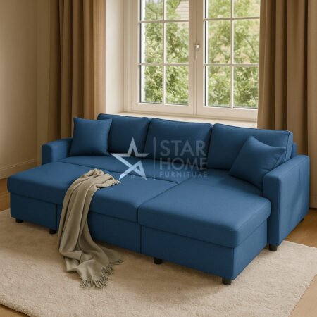 Mason Shadow 3-Seater L-Shape Corner Sofa Cum Bed - Star Home Furniture