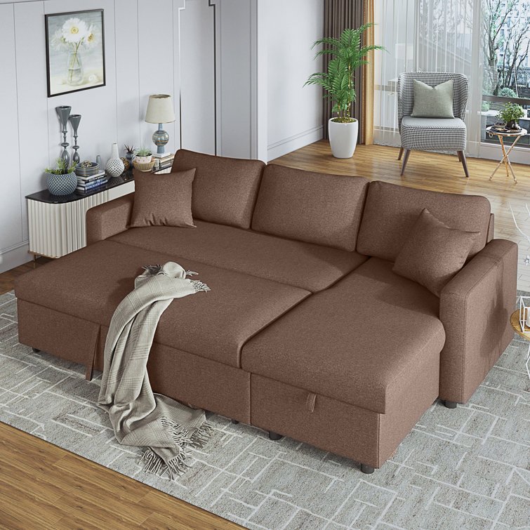 Mason Shadow 3-Seater L-Shape Corner Sofa Cum Bed - Star Home Furniture