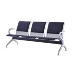 Rio 3-Seater Metal Bench Airport Chair With Cushion - 6133