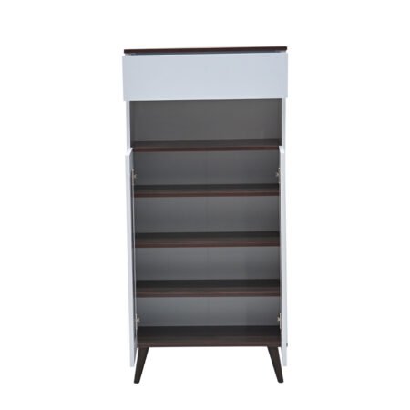 2-Door Shoe Cabinet & Racks - Columbia White - SHF51 - Star Home Furniture