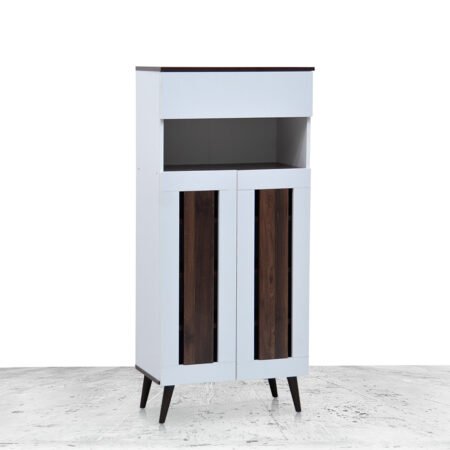 2-Door Shoe Cabinet & Racks - Columbia White - SHF51 - Star Home Furniture