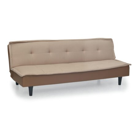 3-Seater Tufted Sofa Bed - Cream - Star Home Furniture