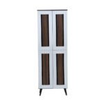 4-Door Shoe Cabinet & Racks - Columbia White - SHF52