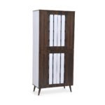 4-Door Shoe Cabinet & Racks - Columbia White