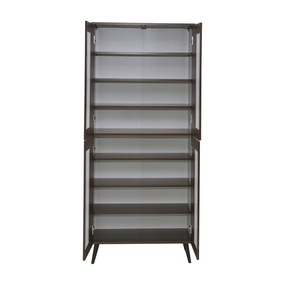 4-Door Shoe Cabinet & Racks - Columbia White - Star Home Furniture