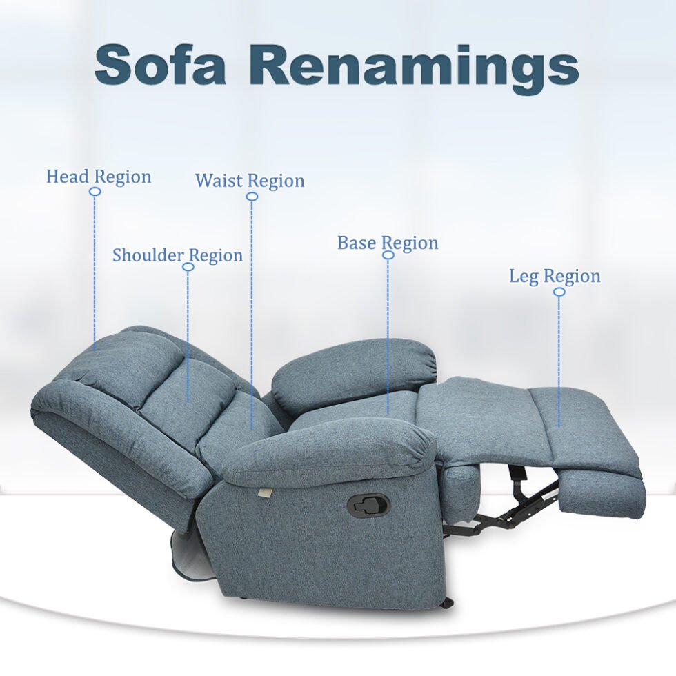 Recliner Manual Fabric Sofa - 3302 - Star Home Furniture