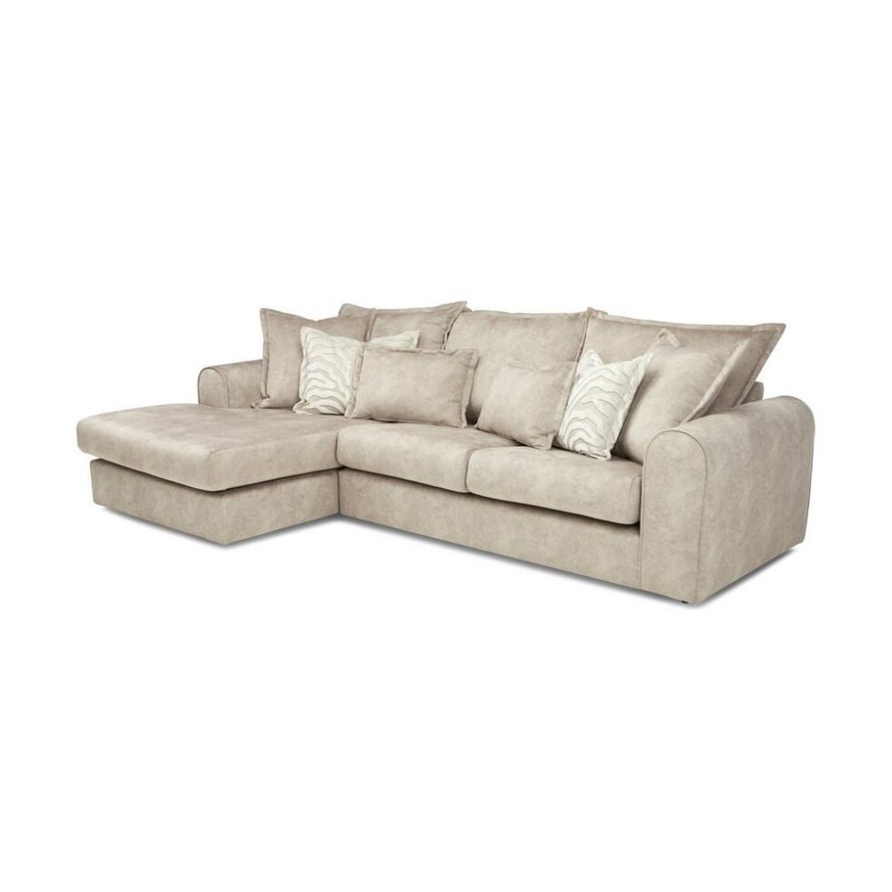 Serenis 3-Seater Left Hand Facing Chaise L-Shape Sofa - Star Home Furniture