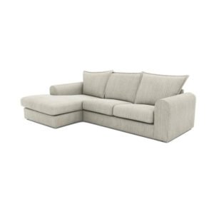 Serenis 3-Seater Left Hand Facing Corduroy L-Shape Sofa - Star Home Furniture