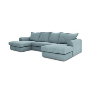 Serenis 4-Seater Large Double Ended Chaise Corduroy U-Shape Sofa - Star Home Furniture