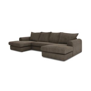 Serenis 4-Seater Large Double Ended Chaise Corduroy U-Shape Sofa - Star Home Furniture