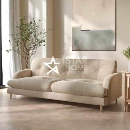 Beckett 3-Seater Mid Century Velvet Sofa - SHF