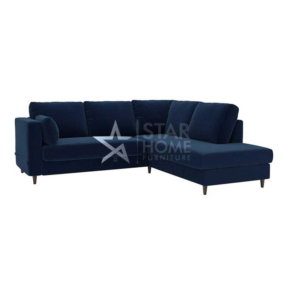 Boe 4-Seater L-Shape Corner Velvet Sofa - SHF