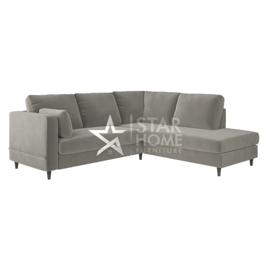 Boe 4-Seater L-Shape Corner Velvet Sofa - SHF