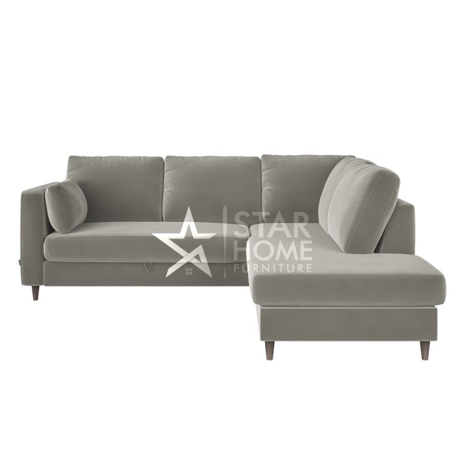 Boe 4-Seater L-Shape Corner Velvet Sofa - SHF