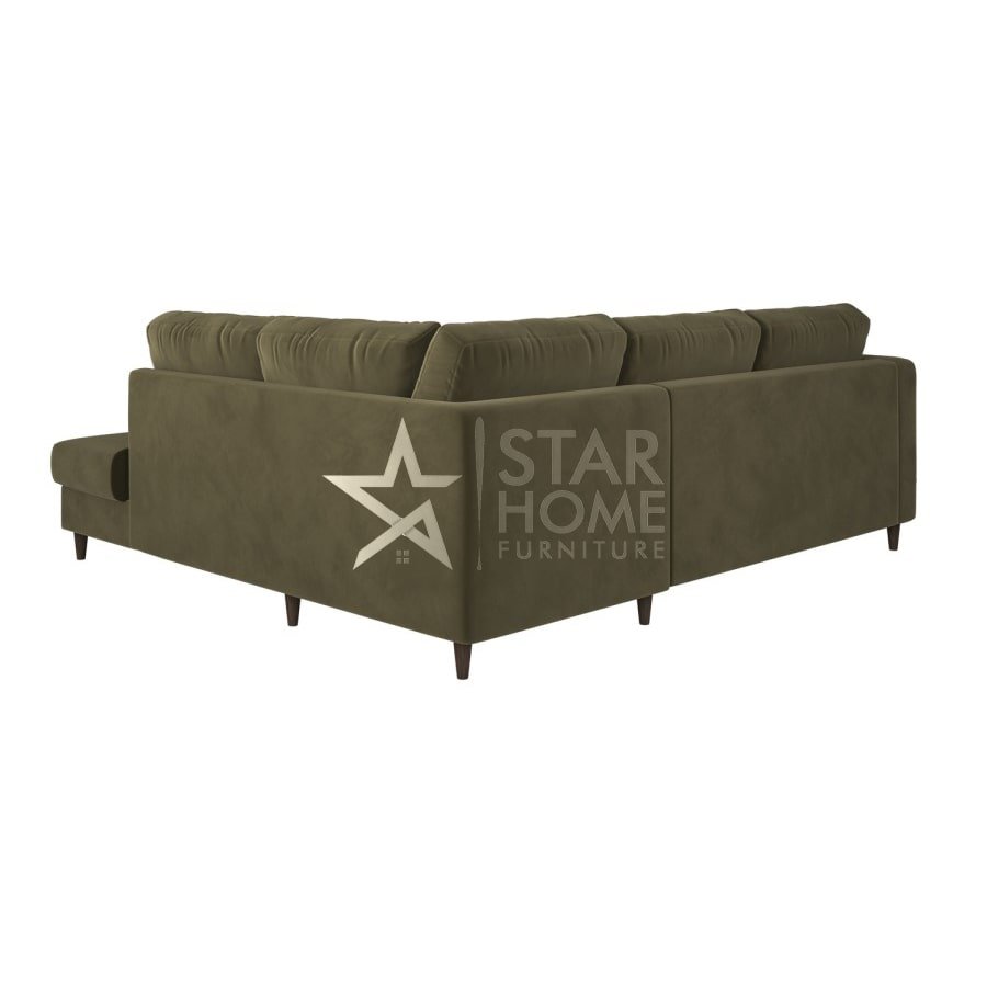 Boe 4-Seater L-Shape Corner Velvet Sofa - SHF