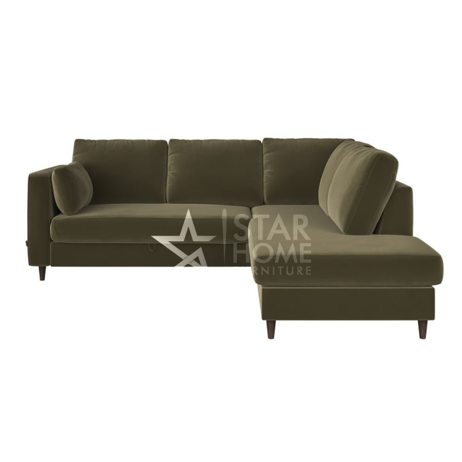 Boe 4-Seater L-Shape Corner Velvet Sofa - SHF