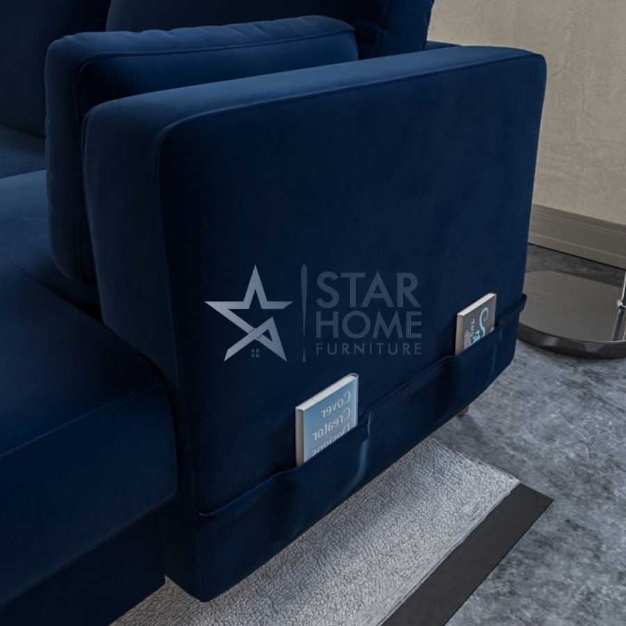 Boe 6-Seater U-Shaped Velvet Sofa - SHF