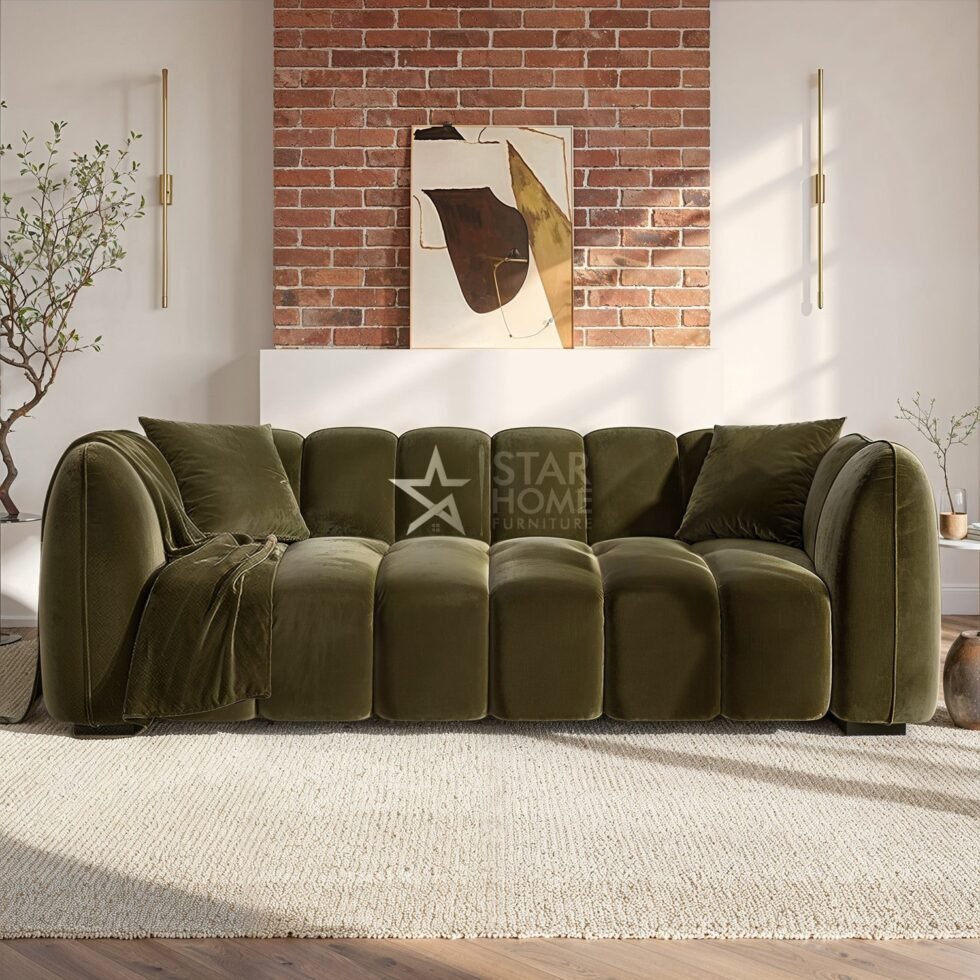 Elod 3-Seater Velvet Sofa - SHF