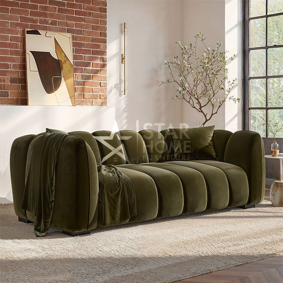 Elod 3-Seater Velvet Sofa - SHF