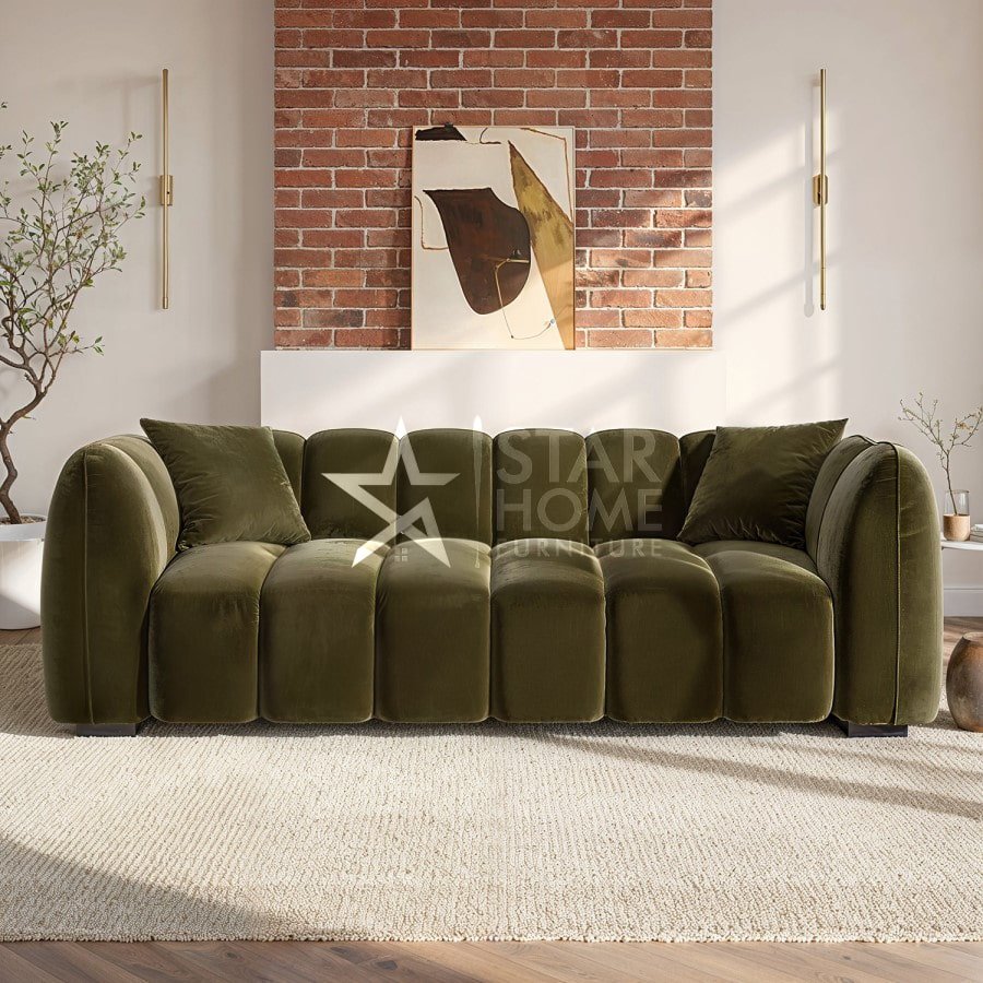 Elod 3-Seater Velvet Sofa - SHF