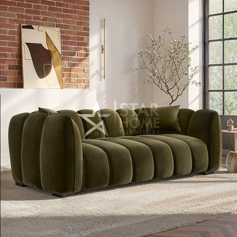 Elod 3-Seater Velvet Sofa - SHF
