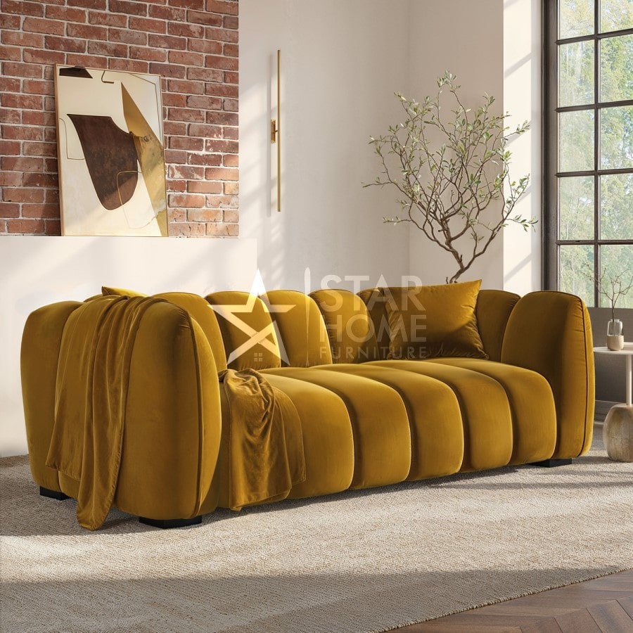 Elod 3-Seater Velvet Sofa - SHF