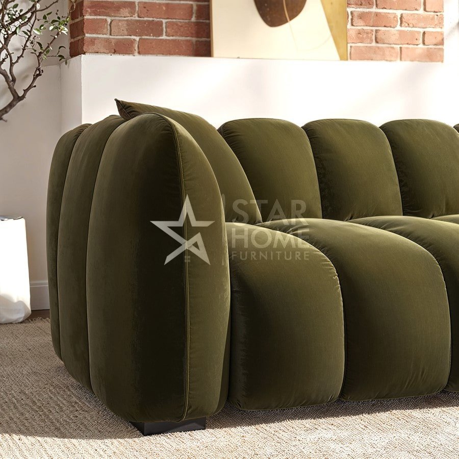 Elod 3-Seater Velvet Sofa - SHF