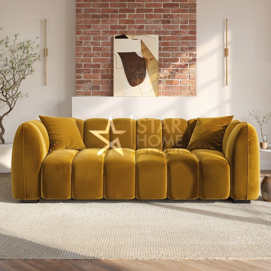 Elod 3-Seater Velvet Sofa - SHF