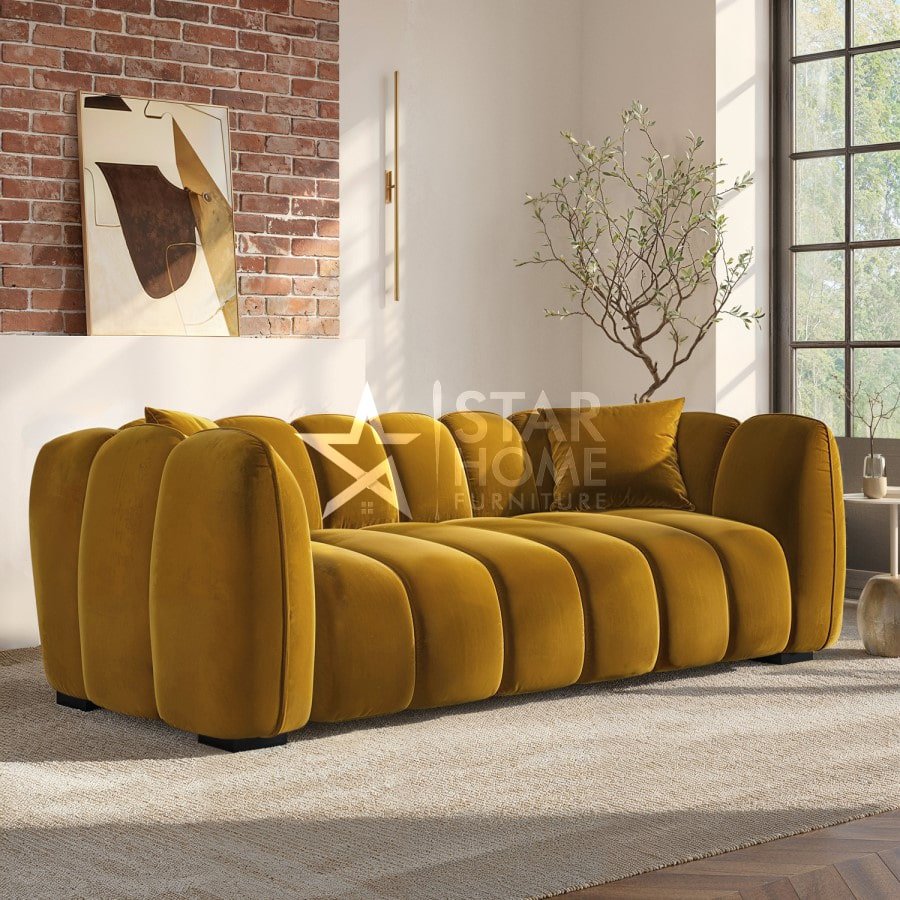 Elod 3-Seater Velvet Sofa - SHF